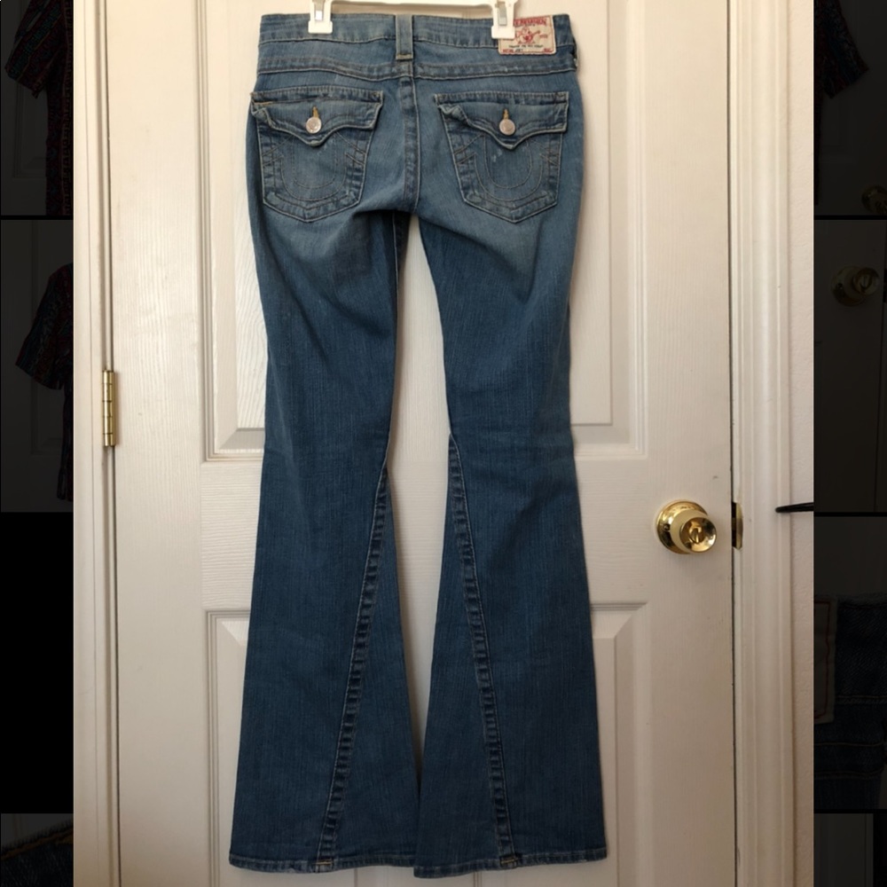 Y2K True Religion Low Rise Distressed Ripped Jeans - Picture 6 of 6